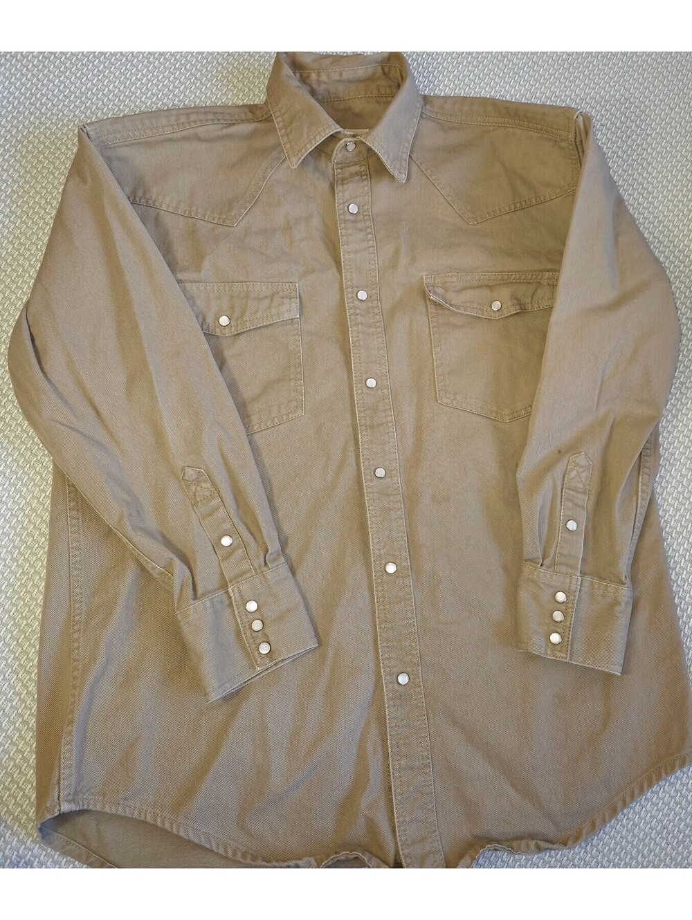 Men's long sleeve western style shirt by key size large regular